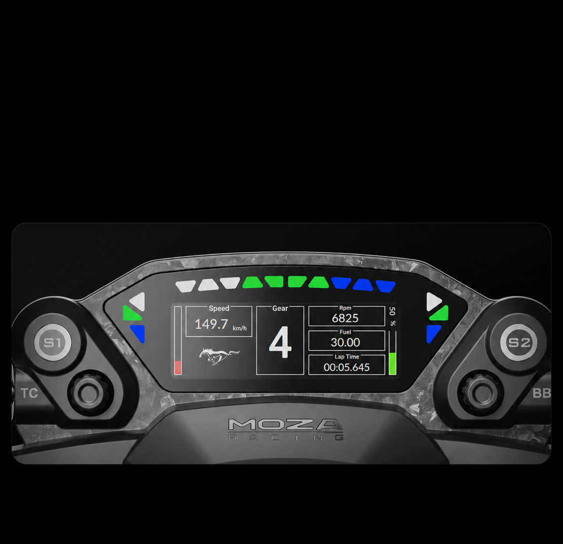 Moza Mustang GTD rgb leds